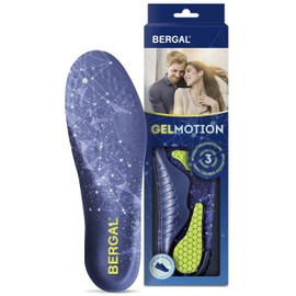 Bergal GelMotion 3 Einlegesohle für Arbeit Comfort Insole, Blue (Blau), 8 UK