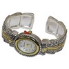 Blekon Collections Silver Metal Western Style Decorated Oval Face Women's
