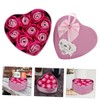 SAFIGLE 1Pc Heart Shaped Soap Flower Box Floral Scented Soap