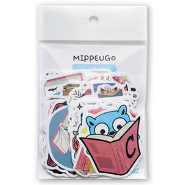 Book Stickers, Store Books, Reading, Set of 50, Checker, Instar Looks Good, Cartoon Stickers, Antagic Stickers, Abundance, Label Stickers, Stylish, Decorative, Characters, Cute, PC, Smartphone,