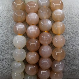 Keleny Natural Multicolor Sunstone Quartzite Gemstones 8mm Round Beads Crystal Stretch Bracelets 7 Inch Unisex