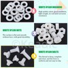 Keadic 270Pcs M8 White Nylon Countersunk Machine Screws, Nylon Flat