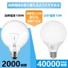 ORALUCE LDG12L-G-E26 LED Bulb, E26 Base, Ball Bulb, 100W Equivalent,