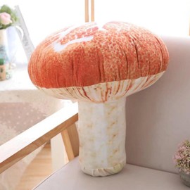 EHOTONG Creative 3D Mushroom Throw Pillows Funny Food Pillow Plush Toys, 15"