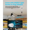 Kryoza Plug-in Motion Sensor Garage Light 80W 8000LM, Motion Activated