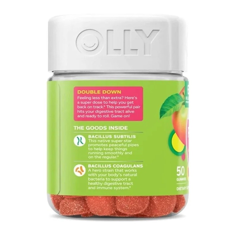 Olly Prebióticos Extra Fuertes Balance Perfecto Digestivo Sabor Manzana