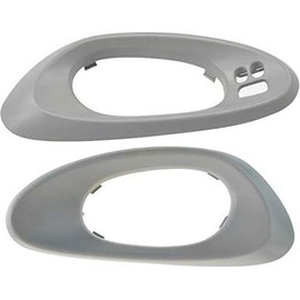 Parts N Go 2002-2009 Chevy Trailblazer Door Handle Bezel Trim Gray Driver & Passenger Front Interior Left/Right Hand - 25894592, 25894591