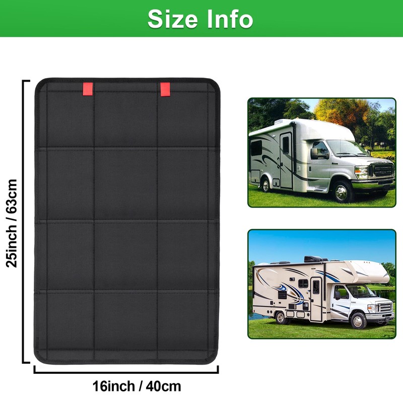 Spurtar RV Accessories Magnetic Door Window Shade Magnetic Foldable for