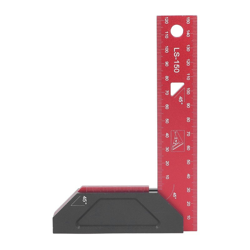 150mm Double 45 Degree Woodworking Angle Ruler L Measurements Ruler