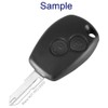 OcioDual 2 Button Key Shell Compatible with Dacia Logan Sandero