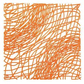 Koziol 2033509 Silk Room Divider Ornament, Transparent Orange