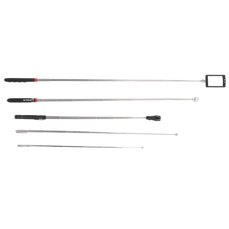 5PCS Telescoping Magnetic Pickup Tool Rubber Steel 1.5 3 15lb