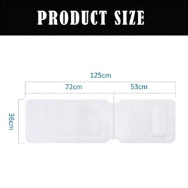 STFALI Bath Mat with Pillow, Bath Mat, Bubble Mat Bathtub, to Support the Head, Shoulder and Back, for Immersion in the Bath