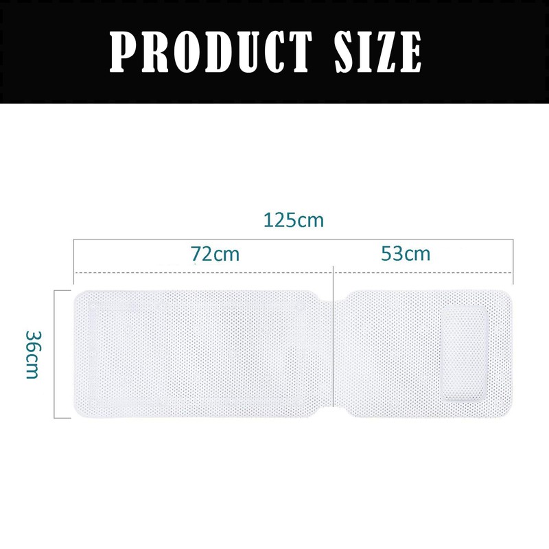 STFALI Bath Mat with Pillow, Bath Mat, Bubble Mat Bathtub,