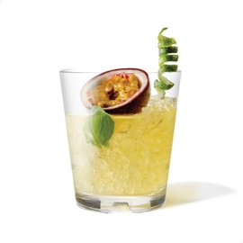 TOSSWARE RESERVE 12oz Stacking Double Old Fashioned, SET OF 24, Premium Quality, Dishwasher Safe & Heat Resistant Unbreakable Plastic Old Fashioned Glasses, Clear