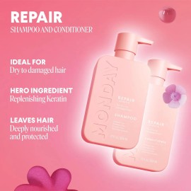 Juego Champú Y Acondicionador Reparador 12 Oz Para Cabello S