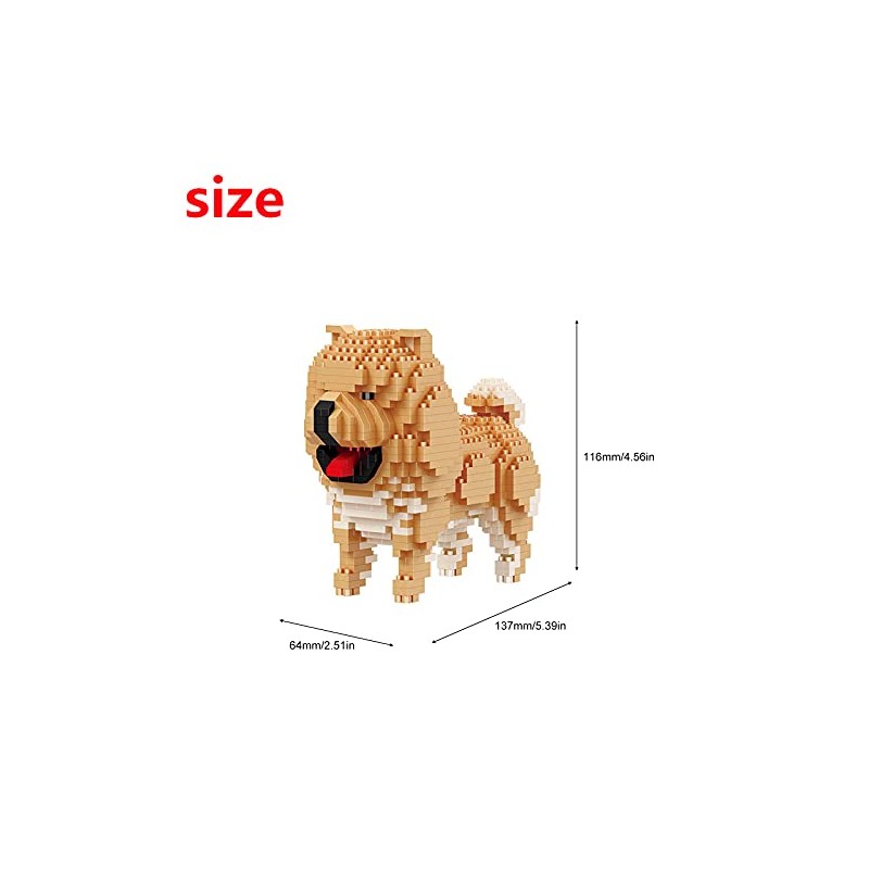 Larcele 768 Pieces Micro Building Blocks Toy Kit, Mini Animal
