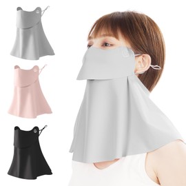 MIZIKIRIN 2025 Summer Advanced Edition Cooling Face Cover, Sun Protection Mask, Face Guard, Patent, Opening, Design, Keeps You from Staying Stunning, UPF50+ UV Protection Mask, Adjustable, Outdoor