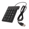 Wired Number Pad 18 Keys Ergonomic USB Plug and Play