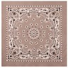 Rothco Trainmen Paisley Jumbo Bandana 27" x 27", Khaki