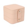 Travel Jewelry Box Organizer Small Portable Storage Case 2 Layer