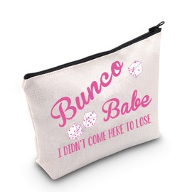 JNIAP Bunco Game Gift Bunco Babe I Didn't Come Here to Lose Cosmetic Bag Bunco Friends Bunco Dice Gift (Bunco Babe I Didn't Bag)