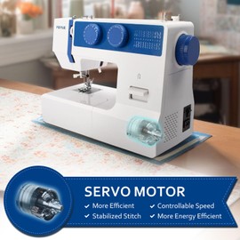 FEIYUE FYe310 Sewing Machine with Foot Pedal, Full Size, Heavy Duty & Portable, 6 Bobbins & 5 Included Sewing Feet