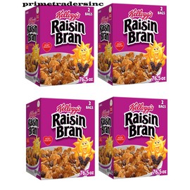 Raisin Bran Cereal, 76.5 oz. 4 Pack