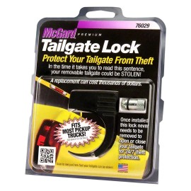 McGard Wheel Access 76029 Tailgate Lock Black Stainless Steel Universal