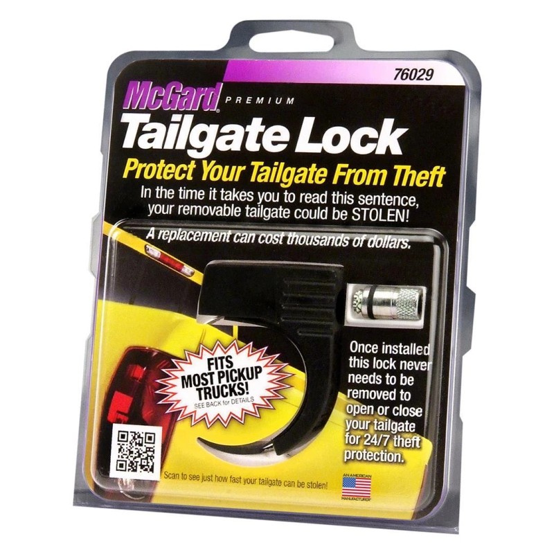 McGard Wheel Access 76029 Tailgate Lock Black Stainless Steel Universal