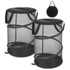 Pop Up Laundry Baskets Foldable, Mesh Washing Baskets for Laundry,Collapsible