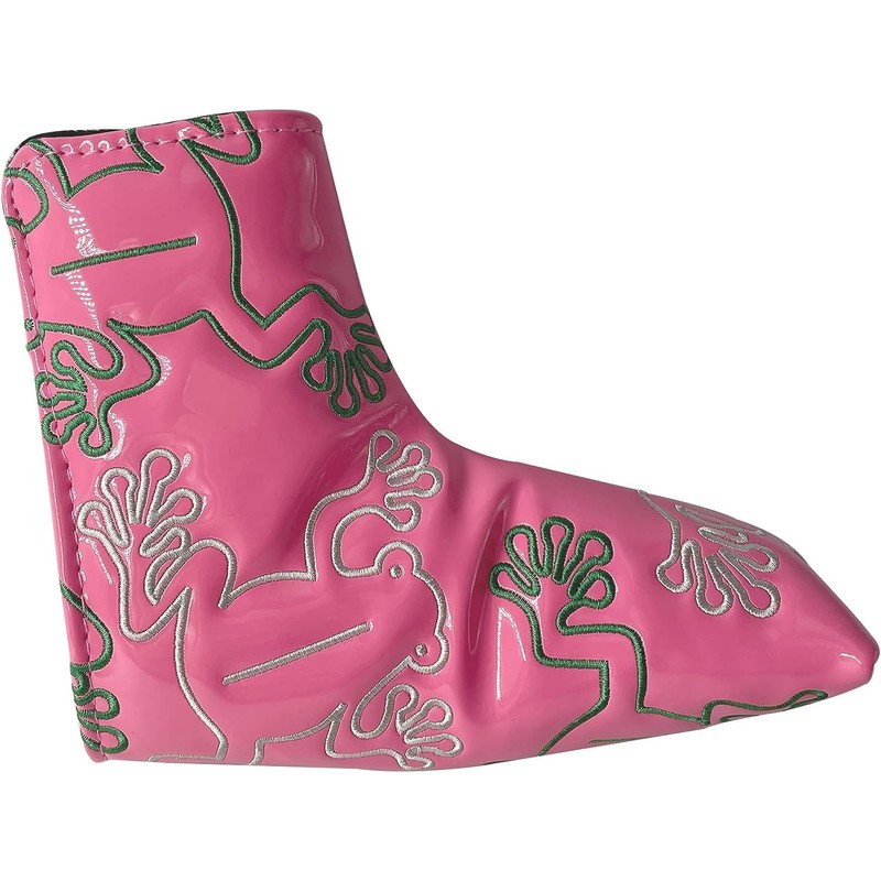 Gbourly Golf Club Pink Frog Blade Putter Cover Magnetic Closure