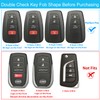 OLLEN TPU Key Fob Cover with Keychain, Fit for Toyota