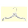 14" Plastic Child Hanger Clear With Zinc Hook - 100