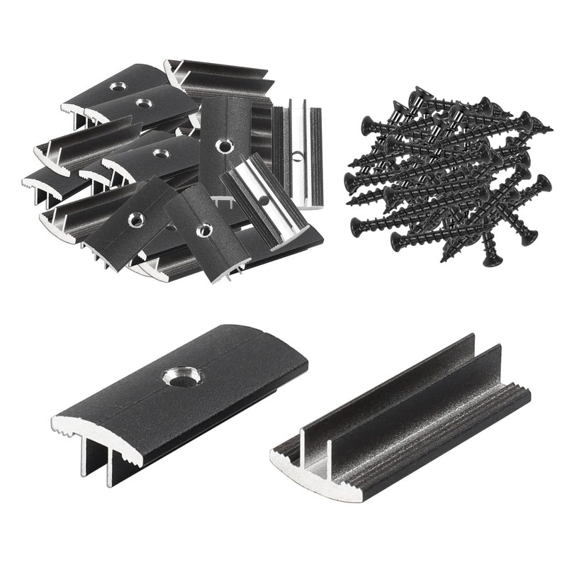 Pack of 100 Aluminium Alloy Patio Clips Fixing Clips Hidden
