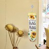Rumyve Collapsible Washable Wall Hanging Bag, Sunflower Plastic Bag Cage,