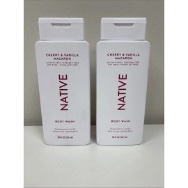 Native Cherry & Vanilla Macaron Body Wash (18 fl oz) - Lot Of 2