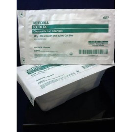 KENDALL 20 KENDALL KERLIX DISPOSABLE LAP SPONGES 32"x 8" 4 PLY 4037 LAPAROTOMY