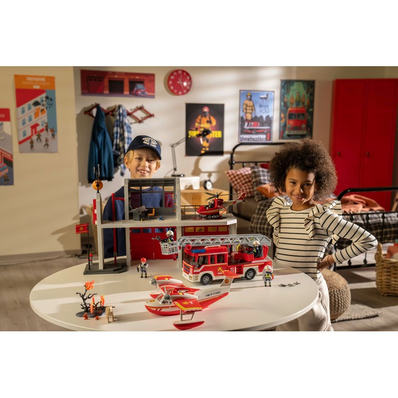 Playmobil Fire Truck with Accessories and 2 Figures
