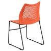 Flash Furniture HERCULES Series 661 lb. Capacity Orange Stack Chair