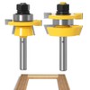 ASNOMY 2Pcs Shaker Rail and Stile Router Bits for Cabinet