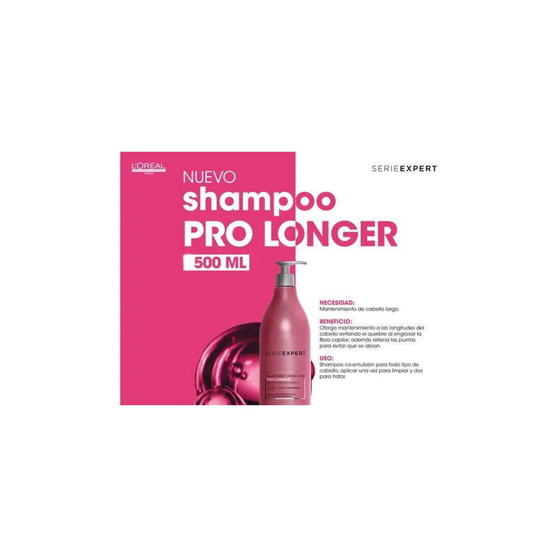 Loreal Pro Longer Shampoo Renovador De Puntas De 1500ml