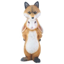 YTC Brown and Cream Rabbit as Fox Dupers Themed Decorative Figurine Statue