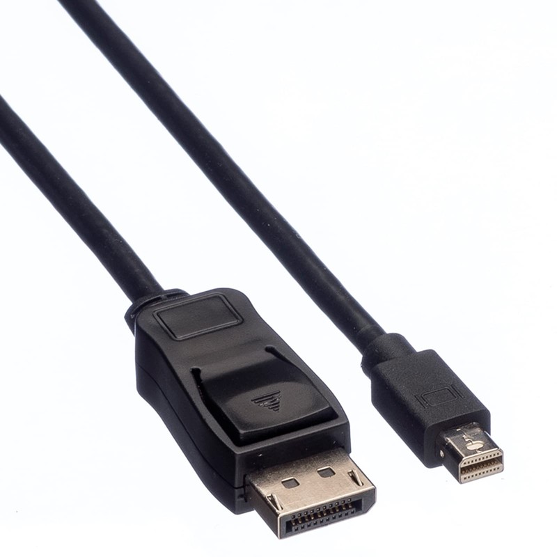VALUE DisplayPort Kabel, DP ST - Mini DP ST, schwarz,