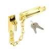 Door Security Chain Lock Polished Brass Security Chain with Door