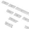16pcs/Set Air Conditioner Button Switch Cover Silver Replacement for Jaguar