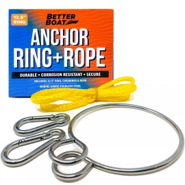 Better Boat Anchor Ring & Rope Anchor Retrieval System for Boat Anchors Stainless Steel