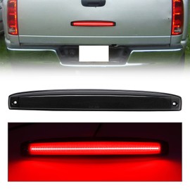 R&F Auto LED Rear Tailgate Light Compatible with 2003 2004 2005 2006 Ram 2500 3500 Rear Center Tailgate Lightbar Smoked Lens OEM # 05086509AA