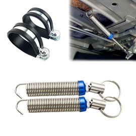 DACIRTY Automatic Trunk Lift Springs, High Carbon Alloy Steel Anti-disconnect Tapered Limit Full Tooth Screw Adjustable Tailgate Springs, Universal Fit Most Trim Level Sedans (Silver)