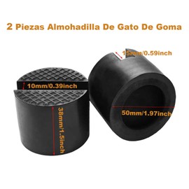 XINYUICEAN Almohadillas para Orejas de Goma para Gatos 2 Juego de Adaptadores Ranurados para Jacks de Goma de Coche Adaptador de Protector de Gato de Piso Universal Herramienta Marco Protector de riel
